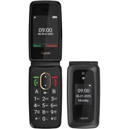 Gigaset GL795 Móvil con tapa 4G Negro Gigaset GL795 Móvil con tapa 4G Negro